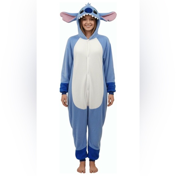 Other - Lilo & Stitch Blue and White Hooded Onesie